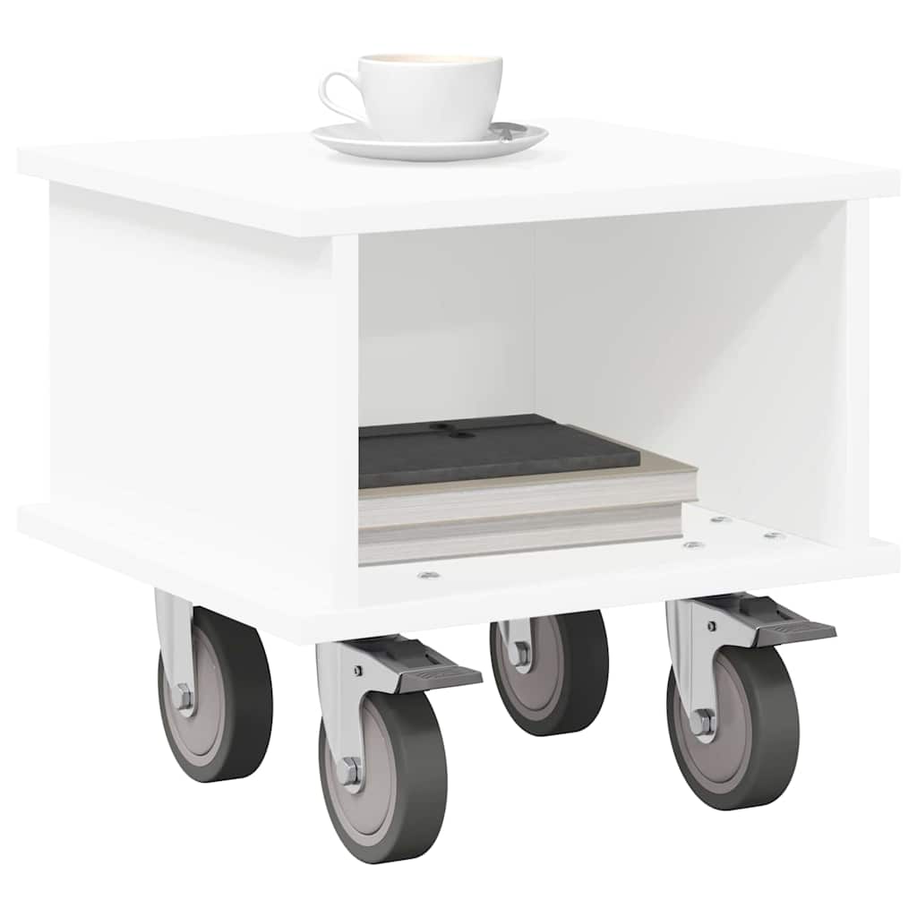 TV-standaard Wit 37 x 35 x 35 cm Bewerkt hout is nu te koop bij PeponiXL, paradijselijk wonen!