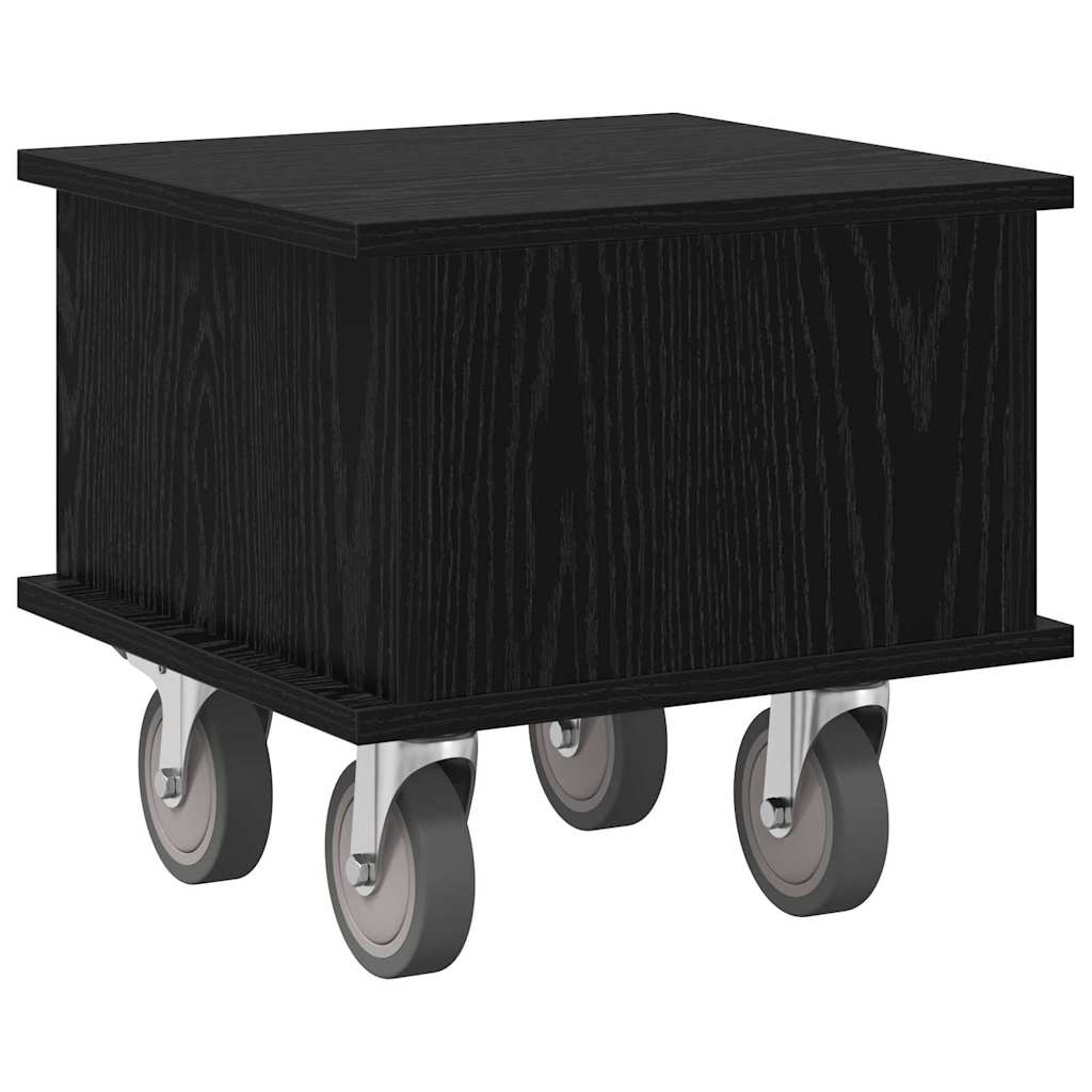TV-standaard Zwart Eiken 37 x 35 x 35 cm Bewerkt hout is nu te koop bij PeponiXL, paradijselijk wonen!