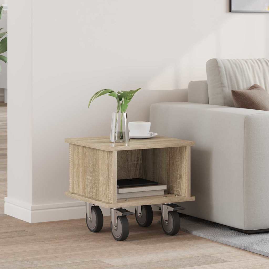 TV-standaard Sonoma Eiken 37 x 35 x 35 cm Bewerkt hout is nu te koop bij PeponiXL, paradijselijk wonen!
