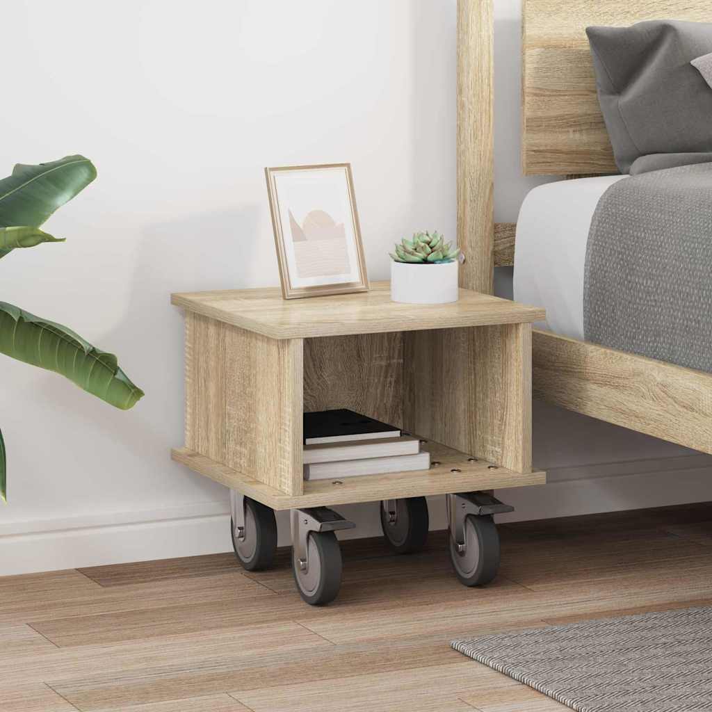TV-standaard Sonoma Eiken 37 x 35 x 35 cm Bewerkt hout is nu te koop bij PeponiXL, paradijselijk wonen!