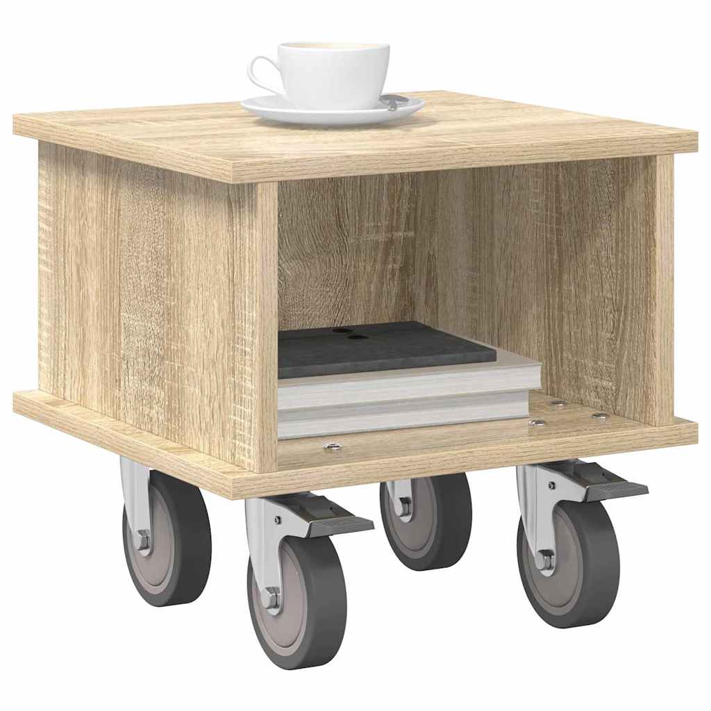 TV-standaard Sonoma Eiken 37 x 35 x 35 cm Bewerkt hout is nu te koop bij PeponiXL, paradijselijk wonen!