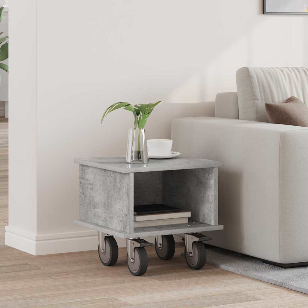 TV-standaard Beton Grijs 37 x 35 x 35 cm Bewerkt hout is nu te koop bij PeponiXL, paradijselijk wonen!