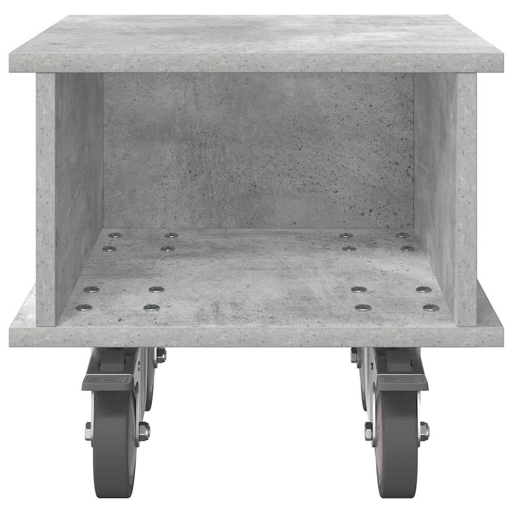 TV-standaard Beton Grijs 37 x 35 x 35 cm Bewerkt hout is nu te koop bij PeponiXL, paradijselijk wonen!