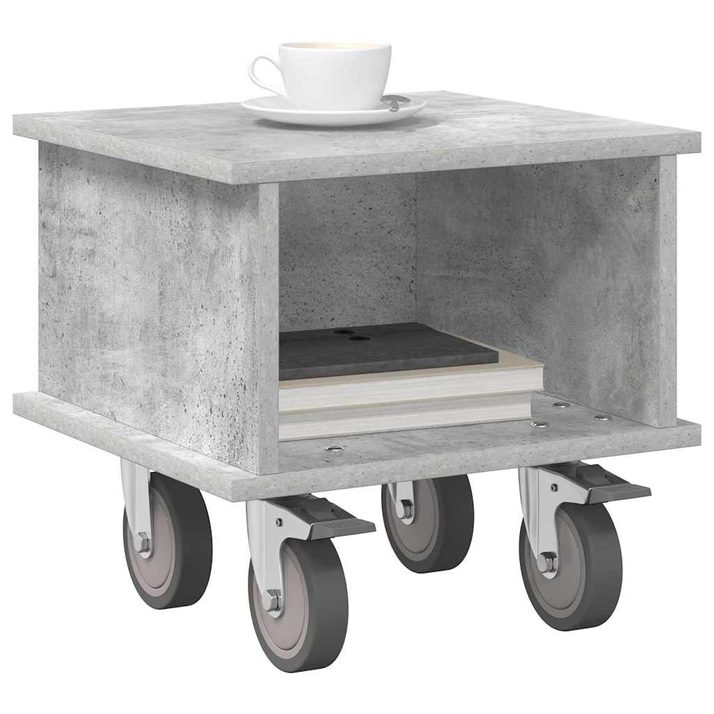 TV-standaard Beton Grijs 37 x 35 x 35 cm Bewerkt hout is nu te koop bij PeponiXL, paradijselijk wonen!