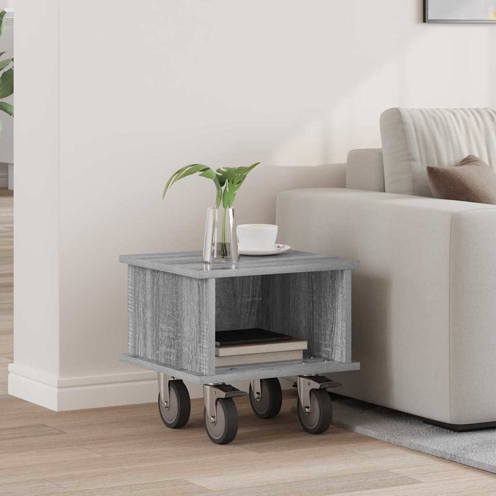 TV-standaard Grijs Sonoma 37 x 35 x 35 cm Bewerkt hout is nu te koop bij PeponiXL, paradijselijk wonen!