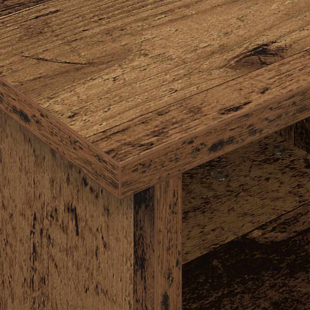 TV-standaard Oudhout 37 x 35 x 35 cm Bewerkt hout is nu te koop bij PeponiXL, paradijselijk wonen!