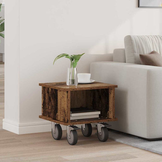 TV-standaard Oudhout 37 x 35 x 35 cm Bewerkt hout is nu te koop bij PeponiXL, paradijselijk wonen!