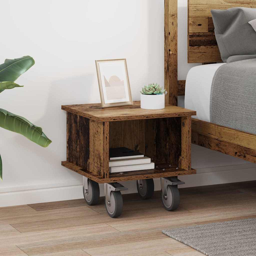 TV-standaard Oudhout 37 x 35 x 35 cm Bewerkt hout is nu te koop bij PeponiXL, paradijselijk wonen!