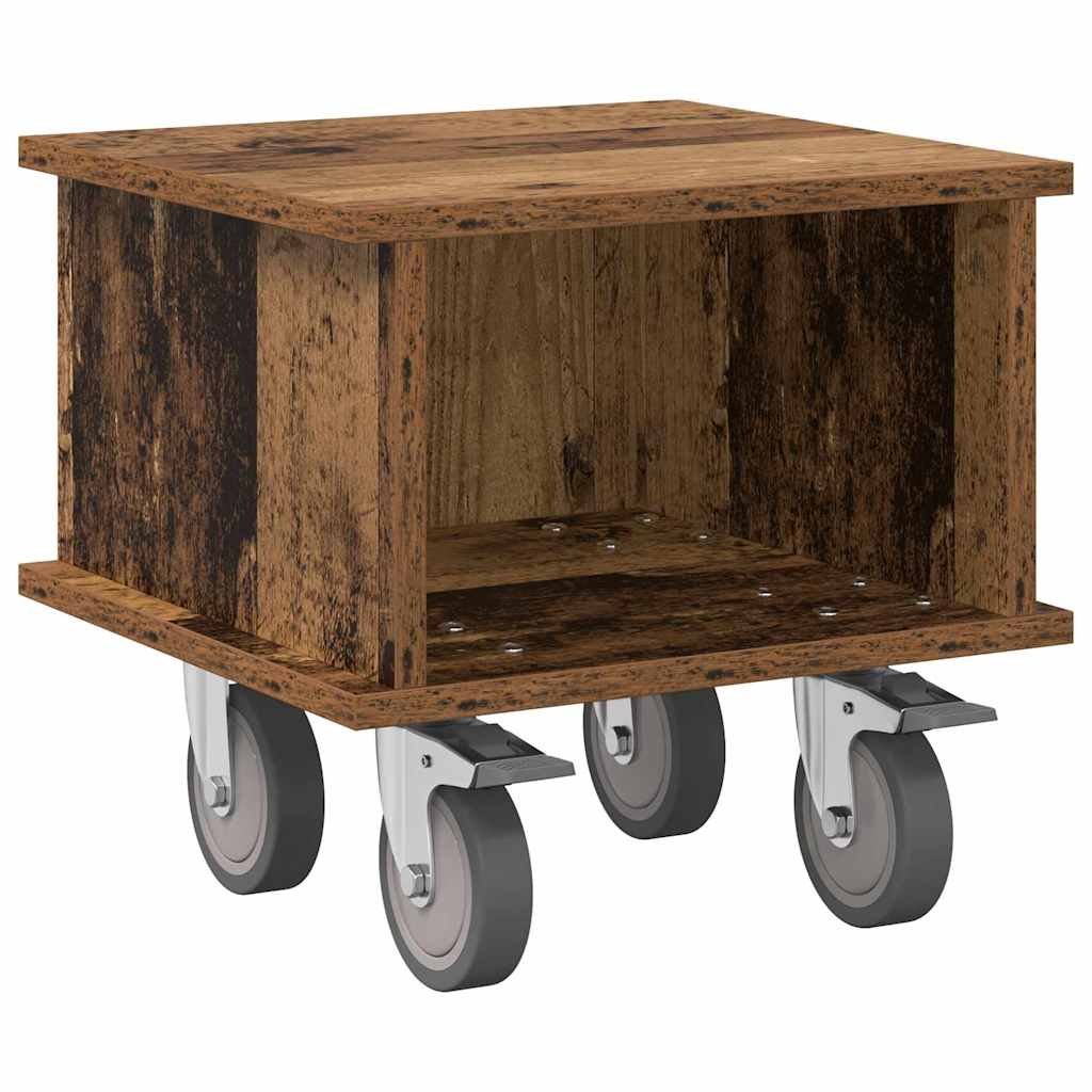 TV-standaard Oudhout 37 x 35 x 35 cm Bewerkt hout is nu te koop bij PeponiXL, paradijselijk wonen!