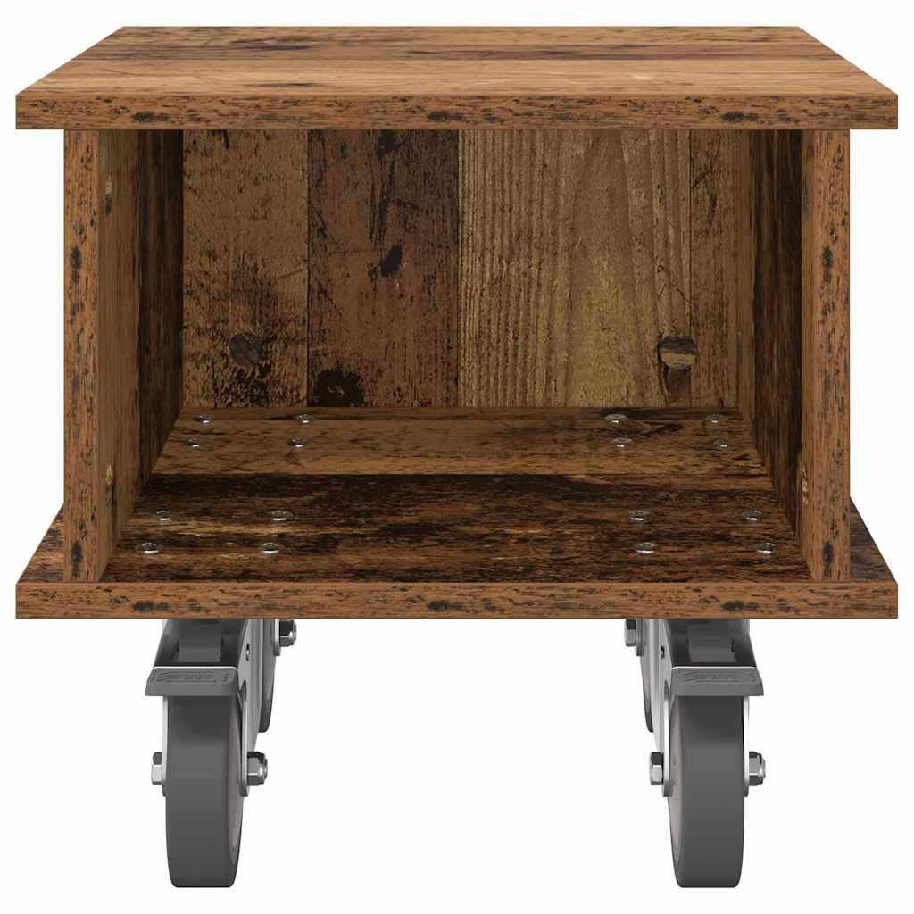 TV-standaard Oudhout 37 x 35 x 35 cm Bewerkt hout is nu te koop bij PeponiXL, paradijselijk wonen!