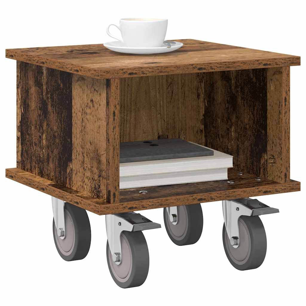TV-standaard Oudhout 37 x 35 x 35 cm Bewerkt hout is nu te koop bij PeponiXL, paradijselijk wonen!
