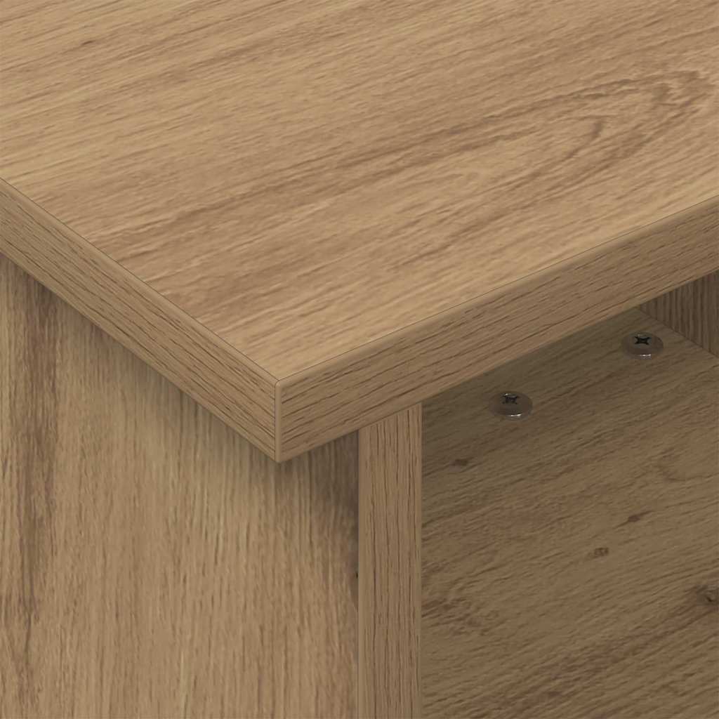 TV-standaard Artisan Eiken 37 x 35 x 35 cm Bewerkt hout is nu te koop bij PeponiXL, paradijselijk wonen!
