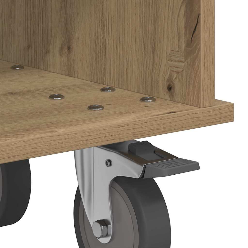 TV-standaard Artisan Eiken 37 x 35 x 35 cm Bewerkt hout is nu te koop bij PeponiXL, paradijselijk wonen!