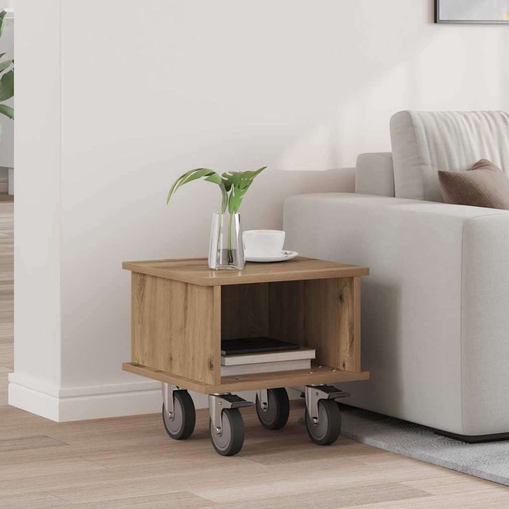 TV-standaard Artisan Eiken 37 x 35 x 35 cm Bewerkt hout is nu te koop bij PeponiXL, paradijselijk wonen!