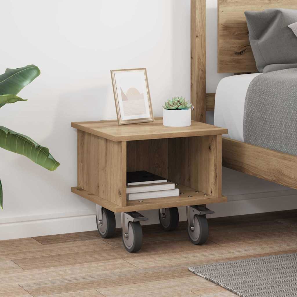 TV-standaard Artisan Eiken 37 x 35 x 35 cm Bewerkt hout is nu te koop bij PeponiXL, paradijselijk wonen!