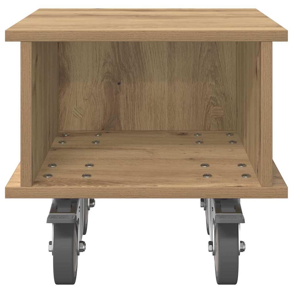 TV-standaard Artisan Eiken 37 x 35 x 35 cm Bewerkt hout is nu te koop bij PeponiXL, paradijselijk wonen!