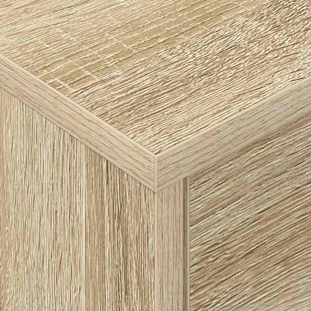 Nachtkastje Sonoma Eiken 40,5 x 40 x 48 cm Bewerkt hout is nu te koop bij PeponiXL, paradijselijk wonen!
