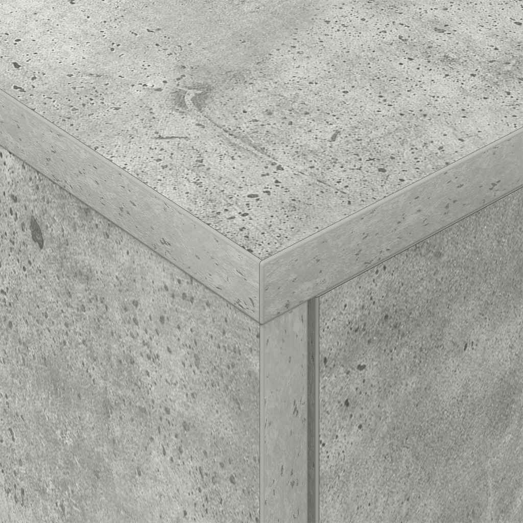 Nachtkastje 2 pcs Beton Grijs 40,5 x 40 x 48 cm Bewerkt hout is nu te koop bij PeponiXL, paradijselijk wonen!