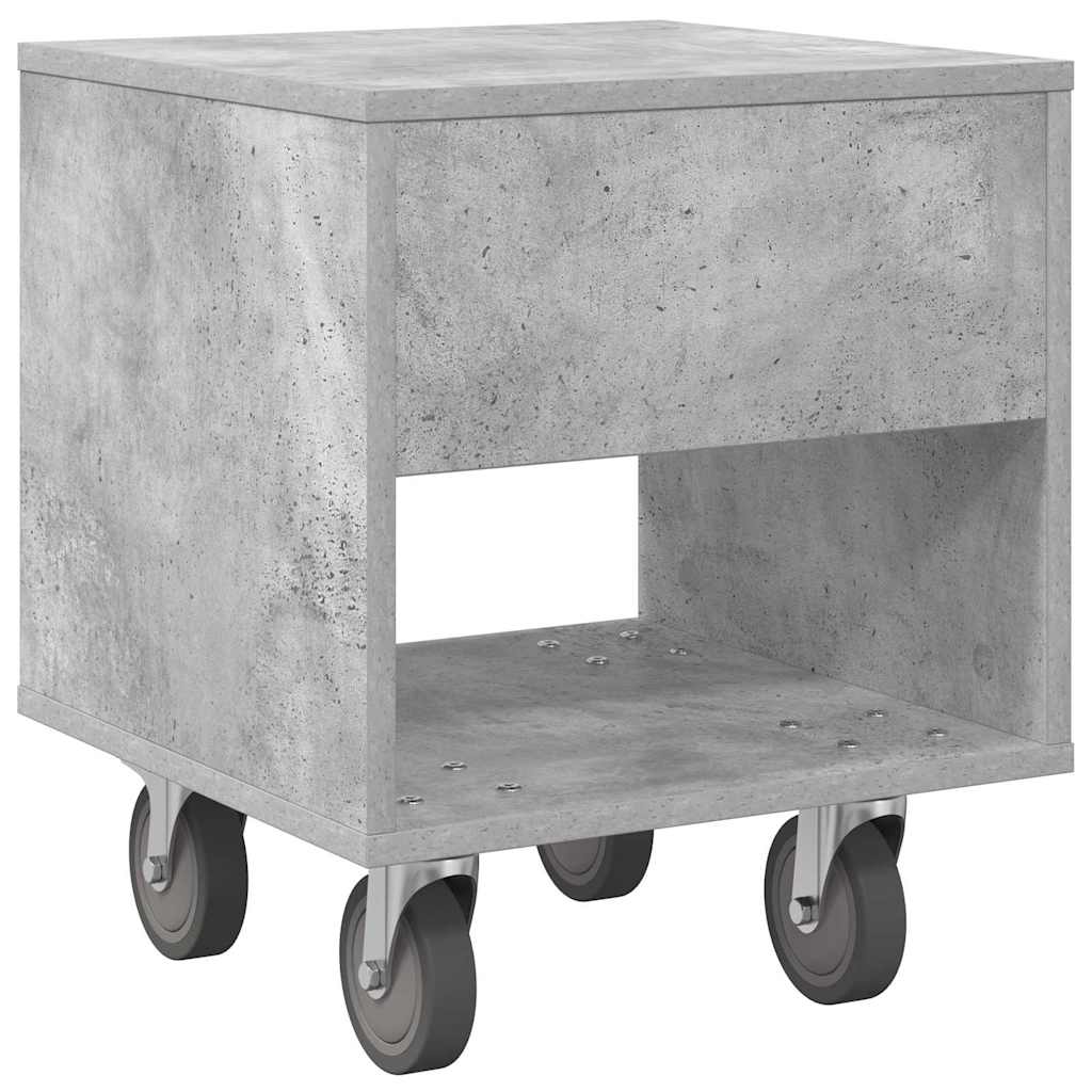 Nachtkastje 2 pcs Beton Grijs 40,5 x 40 x 48 cm Bewerkt hout is nu te koop bij PeponiXL, paradijselijk wonen!