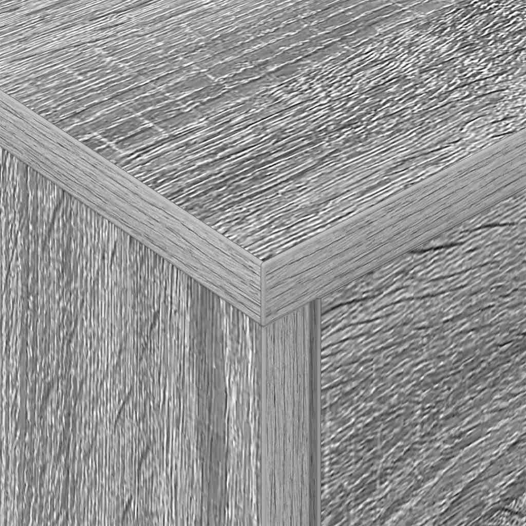 Nachtkastje 2 pcs Grijs Sonoma 40,5 x 40 x 48 cm Bewerkt hout is nu te koop bij PeponiXL, paradijselijk wonen!
