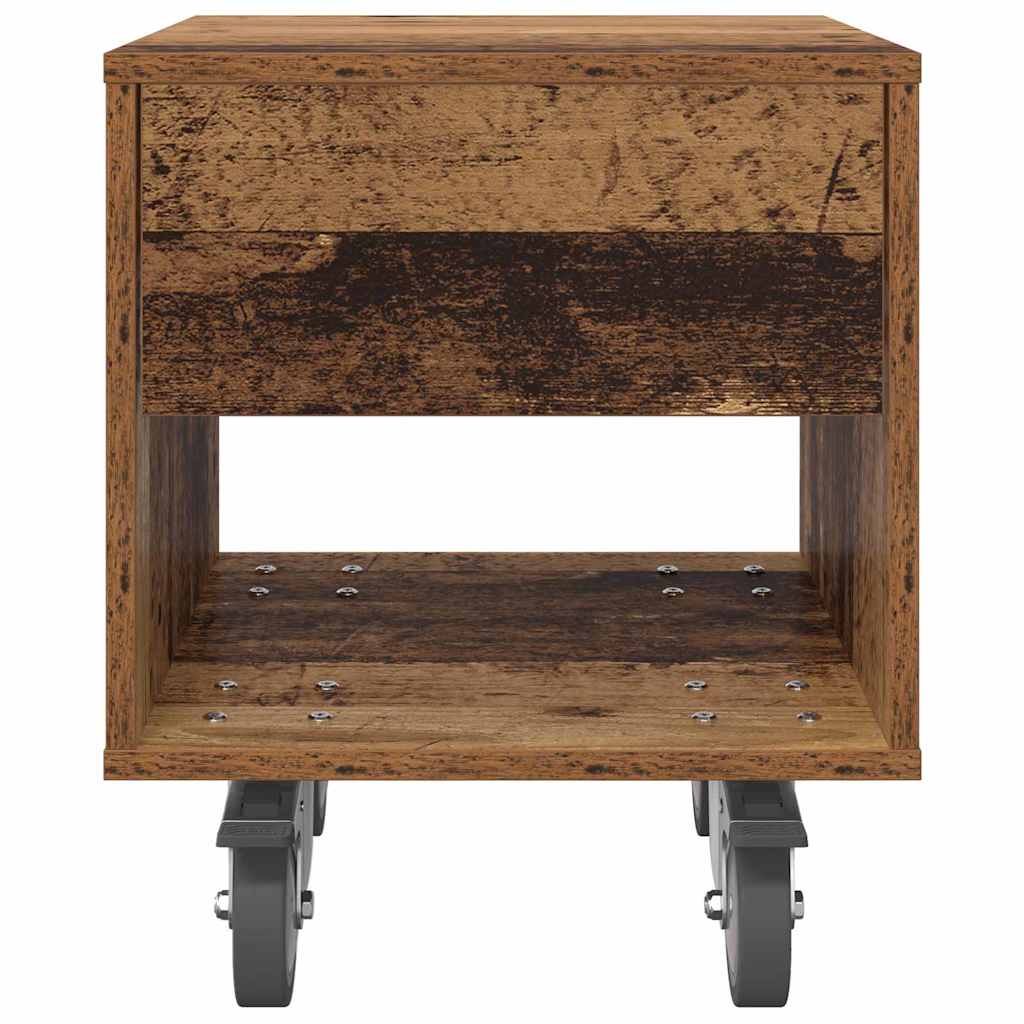 Nachtkastje 2 pcs Oudhout 40,5 x 40 x 48 cm Bewerkt hout is nu te koop bij PeponiXL, paradijselijk wonen!