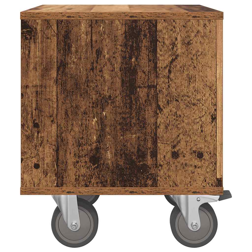 Nachtkastje 2 pcs Oudhout 40,5 x 40 x 48 cm Bewerkt hout is nu te koop bij PeponiXL, paradijselijk wonen!
