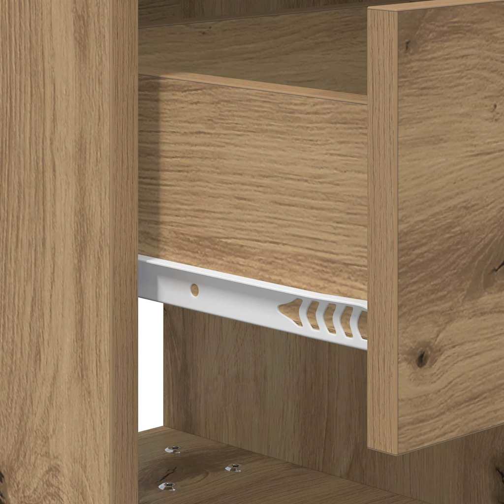Nachtkastje Artisan Eiken 40,5 x 40 x 48 cm Bewerkt hout is nu te koop bij PeponiXL, paradijselijk wonen!