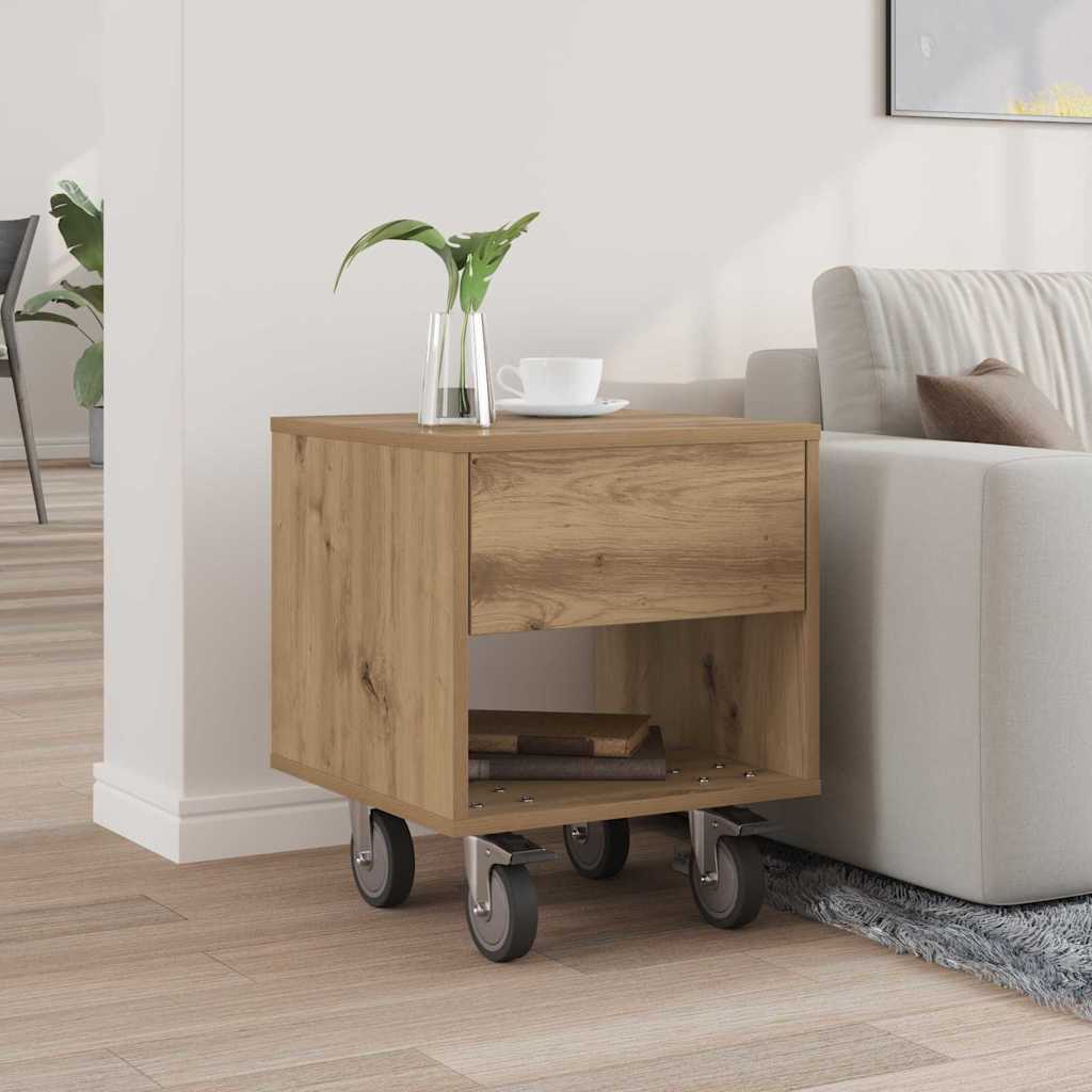 Nachtkastje Artisan Eiken 40,5 x 40 x 48 cm Bewerkt hout is nu te koop bij PeponiXL, paradijselijk wonen!