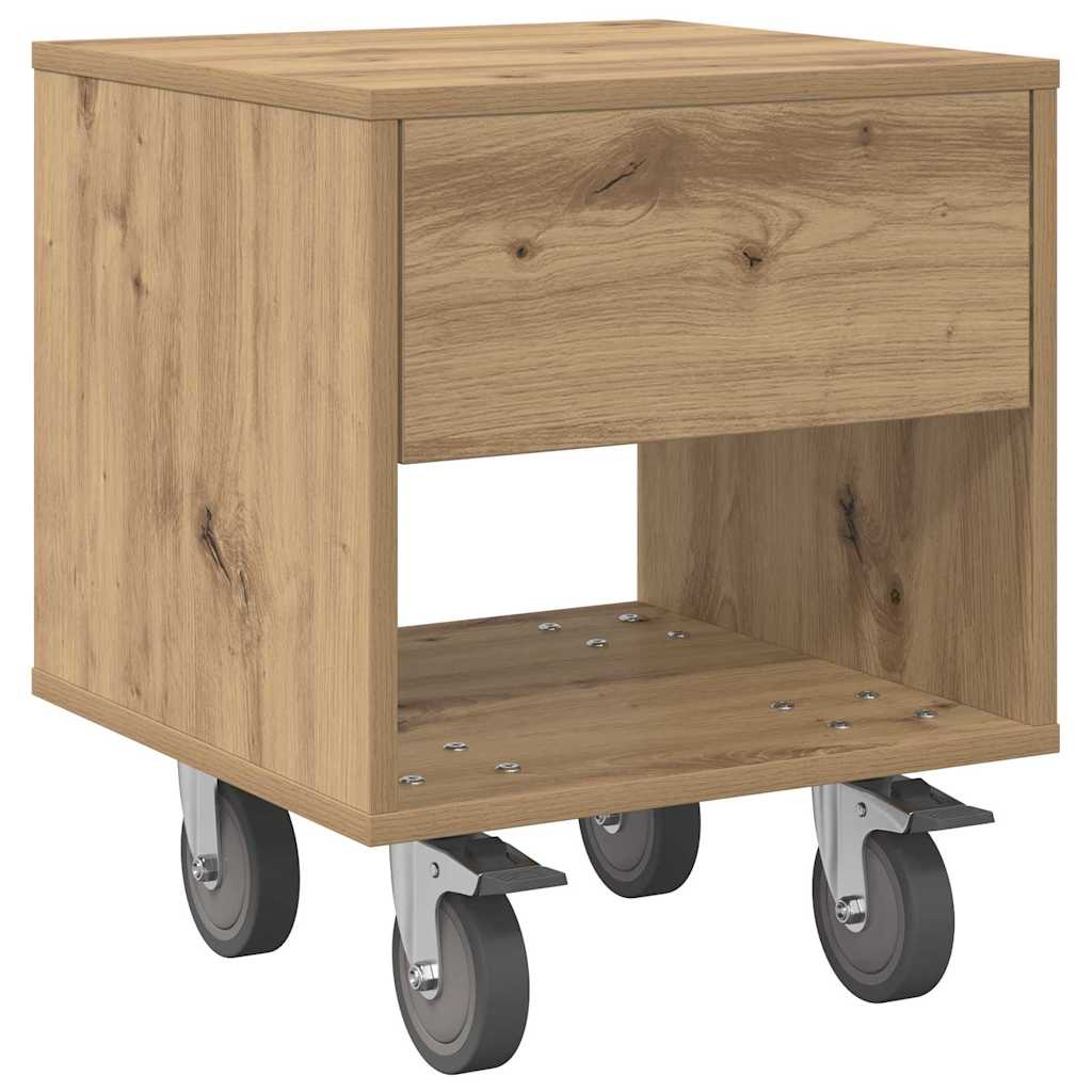 Nachtkastje Artisan Eiken 40,5 x 40 x 48 cm Bewerkt hout is nu te koop bij PeponiXL, paradijselijk wonen!