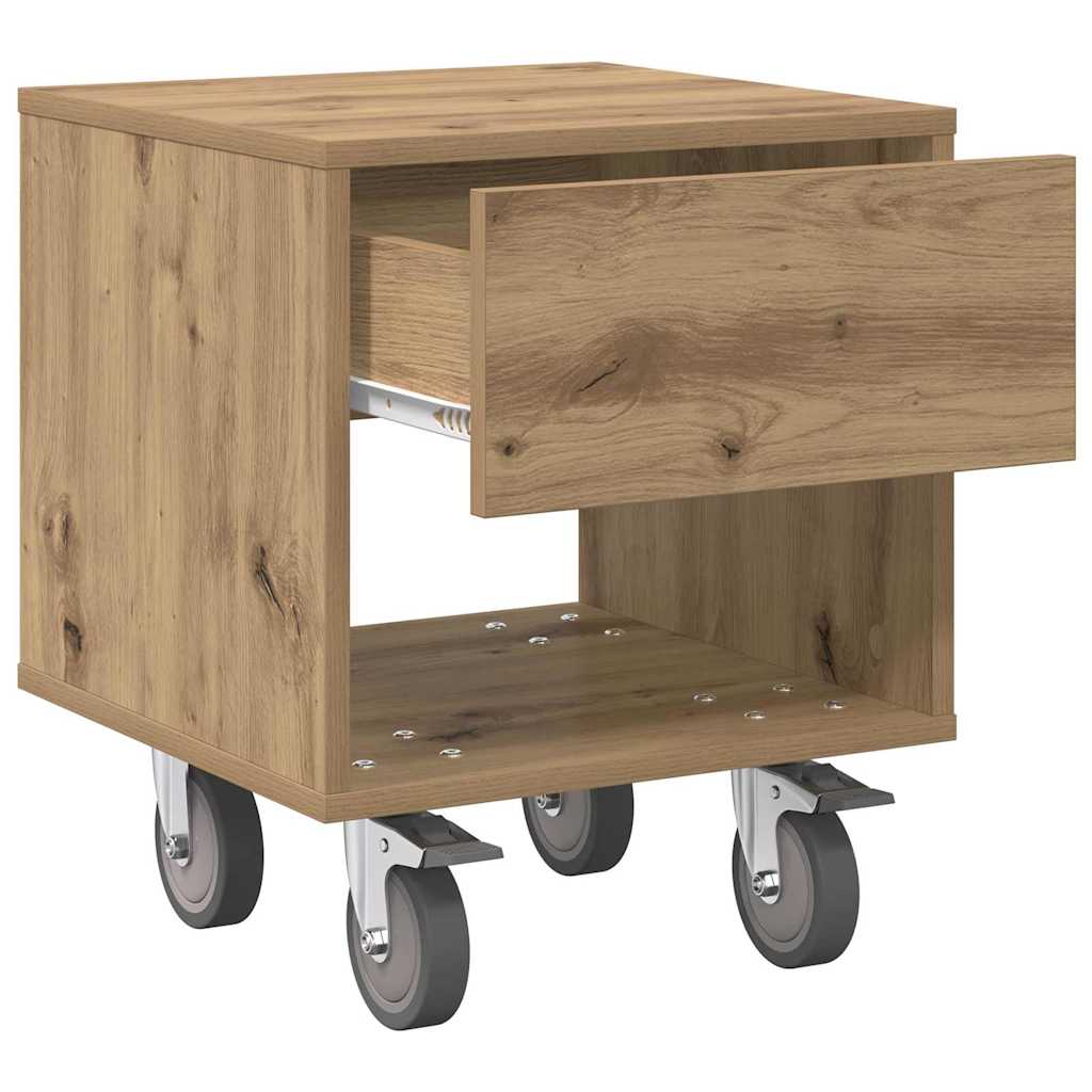 Nachtkastje Artisan Eiken 40,5 x 40 x 48 cm Bewerkt hout is nu te koop bij PeponiXL, paradijselijk wonen!
