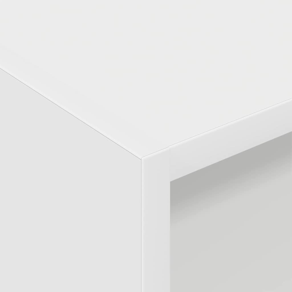 Platenkast met plank Wit 78.5 x 35 x 45 cm Bewerkt hout is nu te koop bij PeponiXL, paradijselijk wonen!