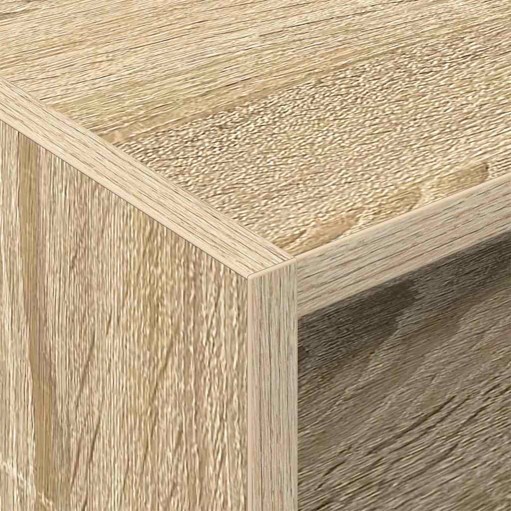 Platenkast Sonoma Eiken 78.5 x 35 x 45 cm Bewerkt hout is nu te koop bij PeponiXL, paradijselijk wonen!