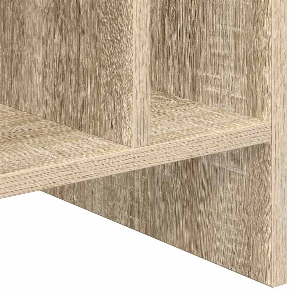 Platenkast Sonoma Eiken 78.5 x 35 x 45 cm Bewerkt hout is nu te koop bij PeponiXL, paradijselijk wonen!