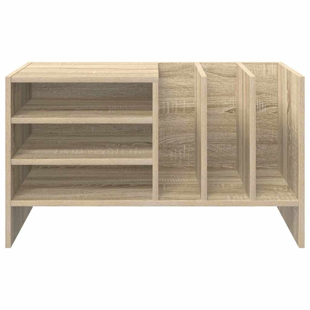 Platenkast Sonoma Eiken 78.5 x 35 x 45 cm Bewerkt hout is nu te koop bij PeponiXL, paradijselijk wonen!