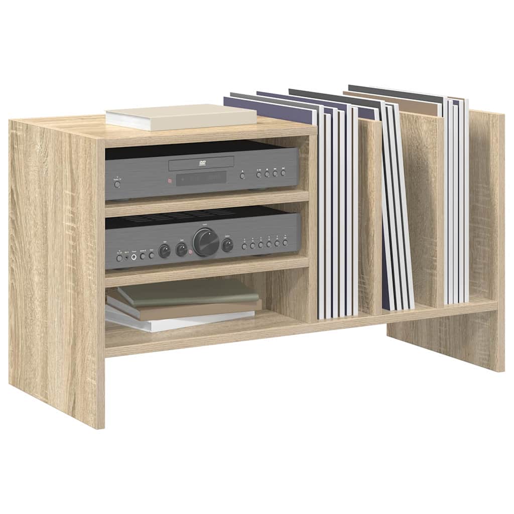 Platenkast Sonoma Eiken 78.5 x 35 x 45 cm Bewerkt hout is nu te koop bij PeponiXL, paradijselijk wonen!