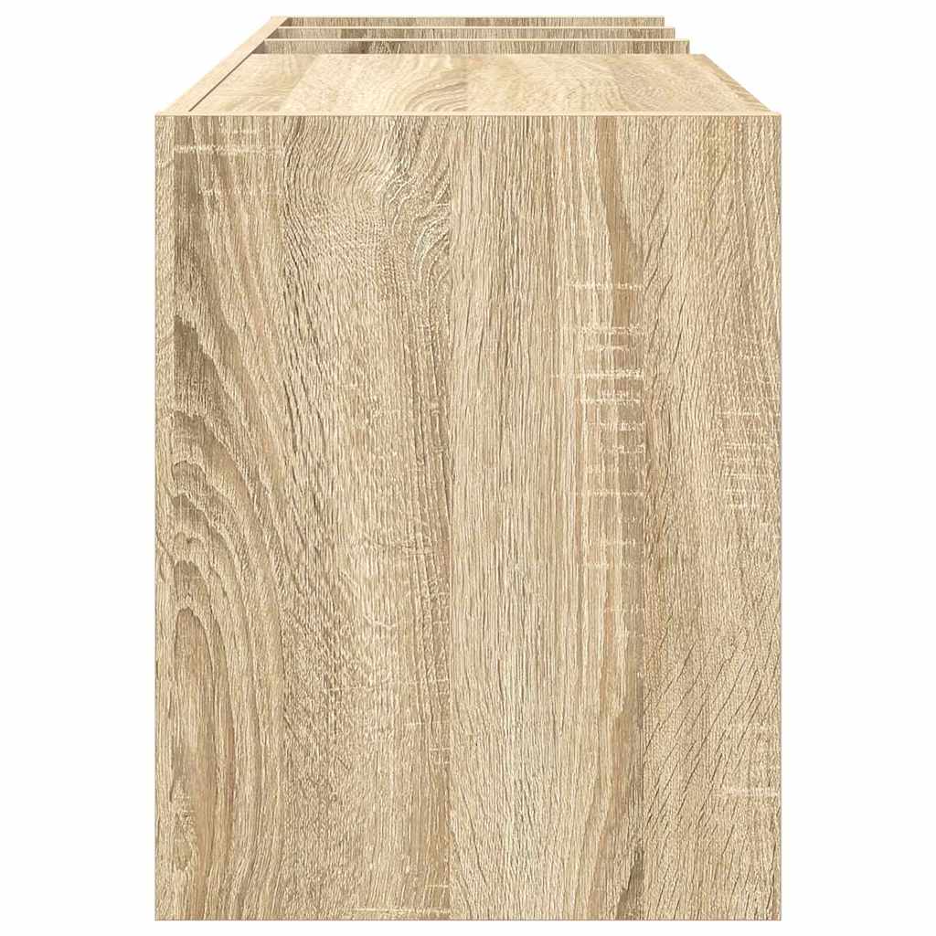Platenkast Sonoma Eiken 78.5 x 35 x 45 cm Bewerkt hout is nu te koop bij PeponiXL, paradijselijk wonen!