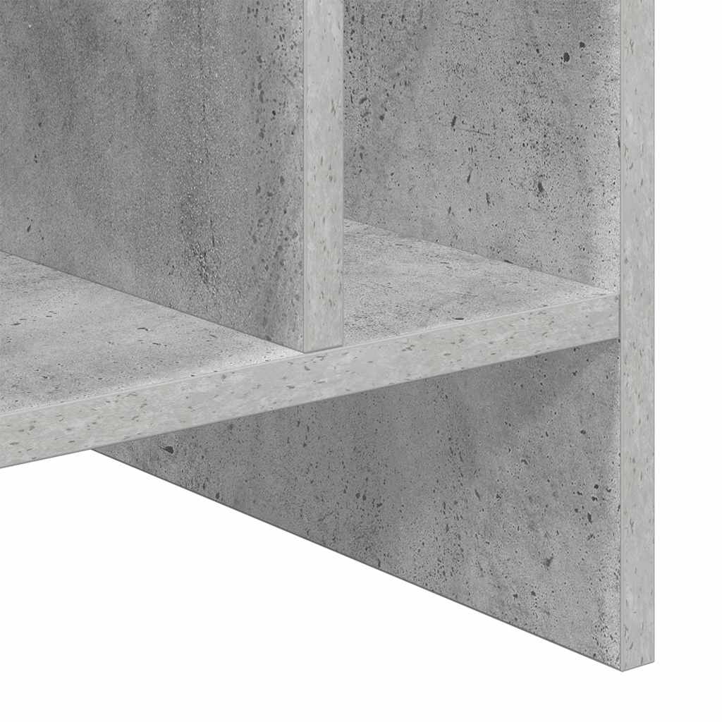 Platenkast met plank Beton Grijs 78.5 x 35 x 45 cm Bewerkt hout is nu te koop bij PeponiXL, paradijselijk wonen!