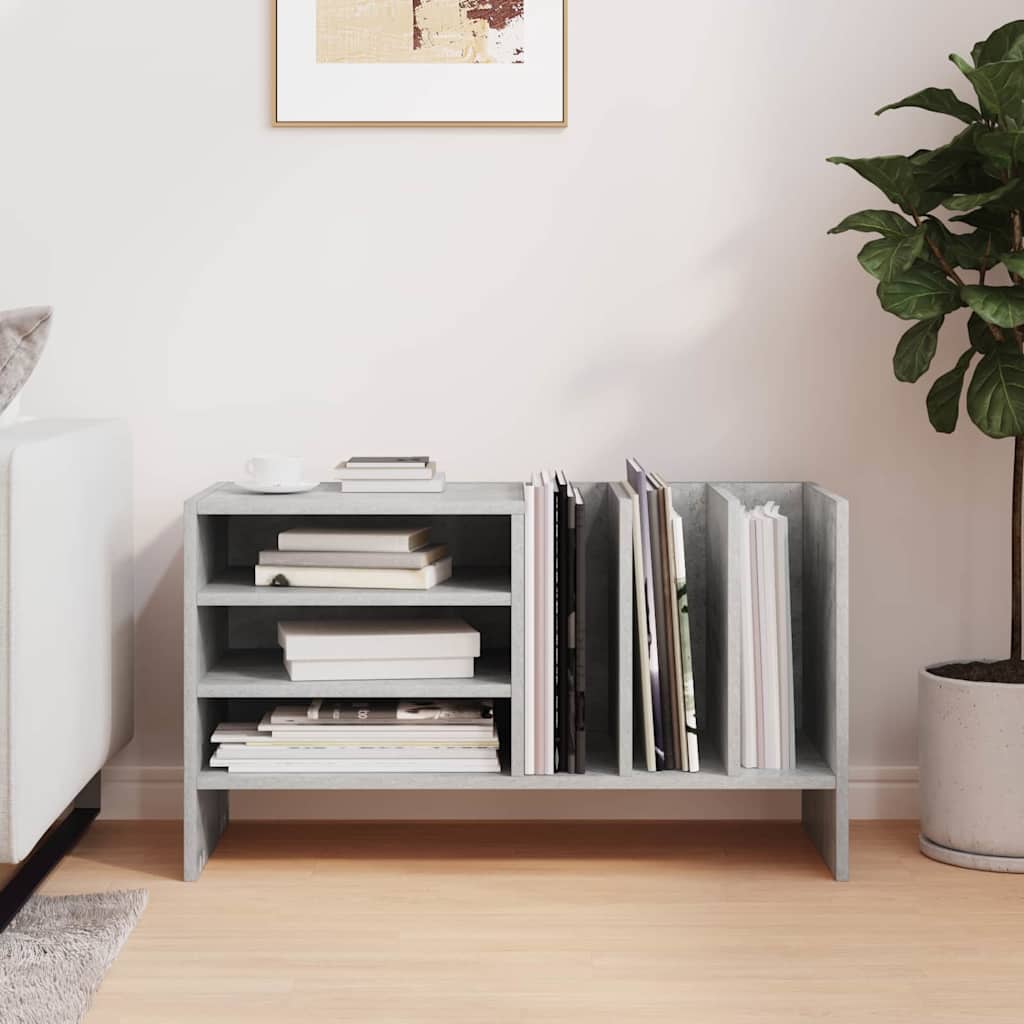 Platenkast met plank Beton Grijs 78.5 x 35 x 45 cm Bewerkt hout is nu te koop bij PeponiXL, paradijselijk wonen!