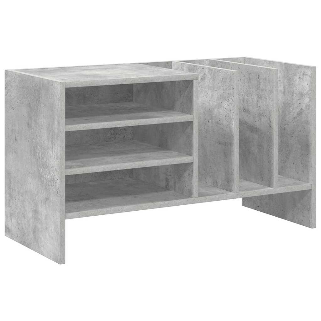 Platenkast met plank Beton Grijs 78.5 x 35 x 45 cm Bewerkt hout is nu te koop bij PeponiXL, paradijselijk wonen!