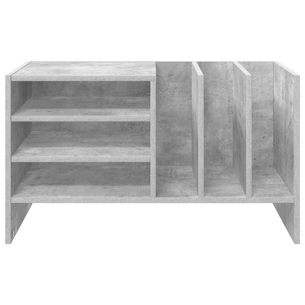 Platenkast met plank Beton Grijs 78.5 x 35 x 45 cm Bewerkt hout is nu te koop bij PeponiXL, paradijselijk wonen!