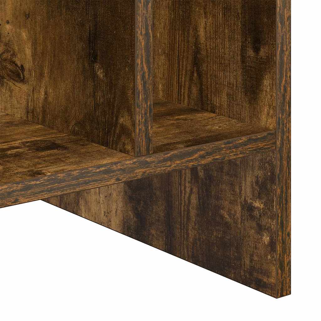 Platenkast Gerookt eiken 78.5 x 35 x 45 cm Bewerkt hout is nu te koop bij PeponiXL, paradijselijk wonen!