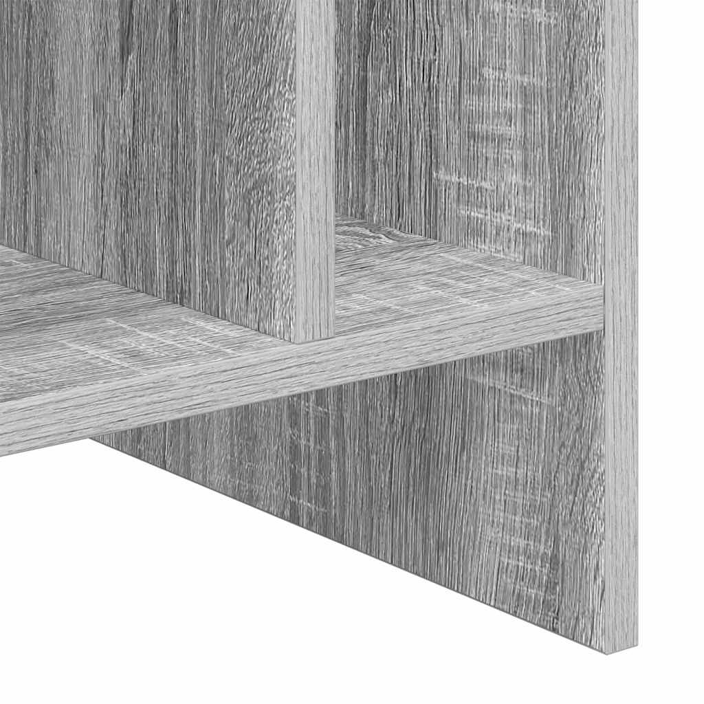 Platenkast Grijs Sonoma 78.5 x 35 x 45 cm Bewerkt hout is nu te koop bij PeponiXL, paradijselijk wonen!