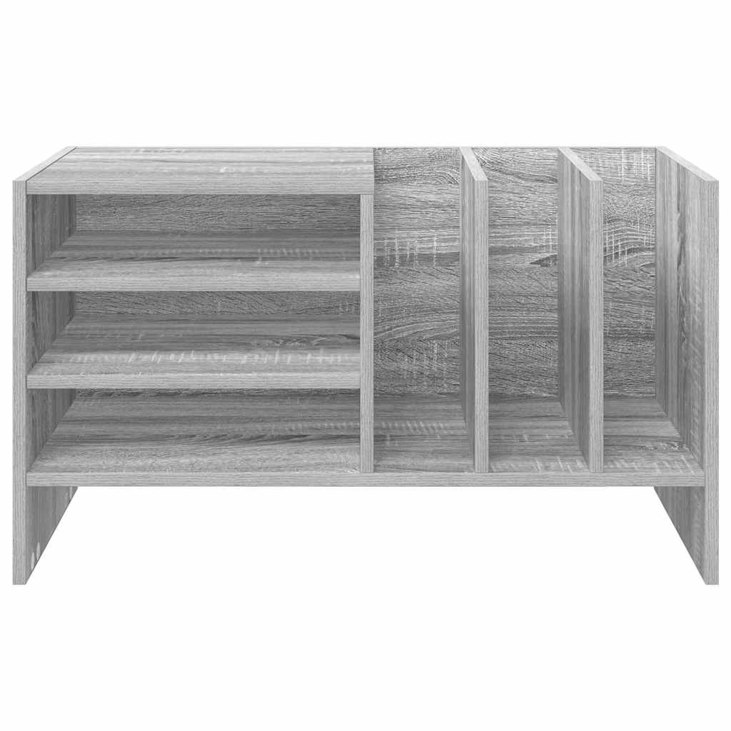 Platenkast Grijs Sonoma 78.5 x 35 x 45 cm Bewerkt hout is nu te koop bij PeponiXL, paradijselijk wonen!