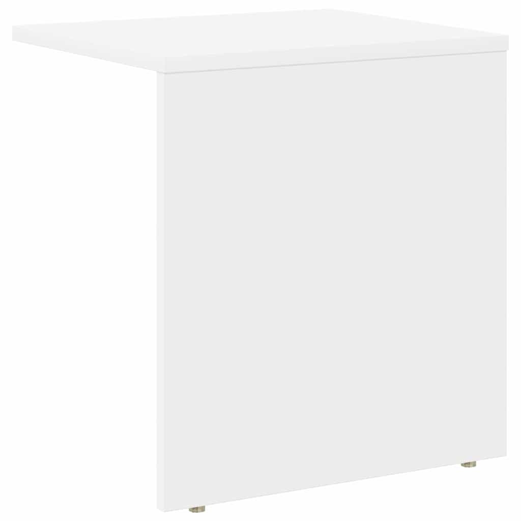 Bijzettafel Wit 37 x 32 x 40 cm Bewerkt hout is nu te koop bij PeponiXL, paradijselijk wonen!