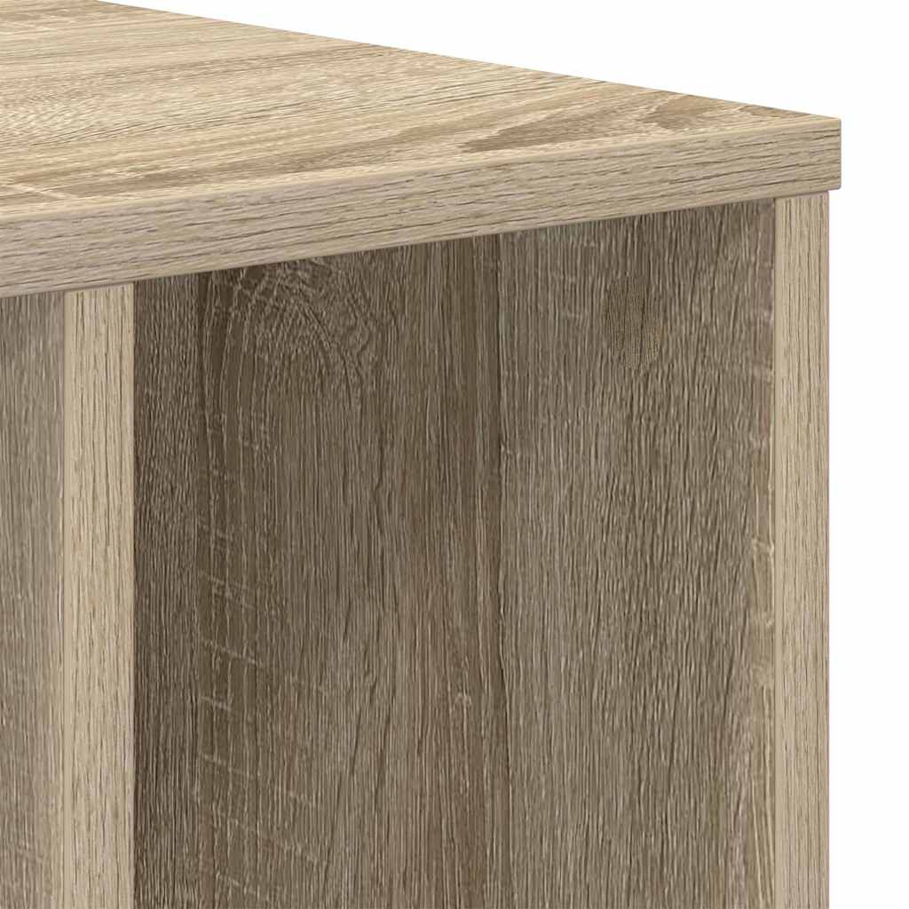Bijzettafel 2 pcs Sonoma Eiken 37 x 32 x 40 cm Bewerkt hout is nu te koop bij PeponiXL, paradijselijk wonen!