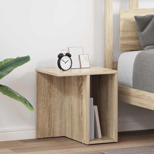 Bijzettafel 2 pcs Sonoma Eiken 37 x 32 x 40 cm Bewerkt hout is nu te koop bij PeponiXL, paradijselijk wonen!
