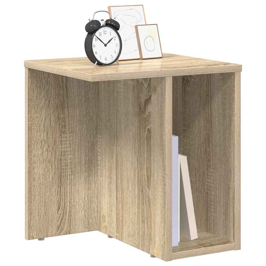 Bijzettafel 2 pcs Sonoma Eiken 37 x 32 x 40 cm Bewerkt hout is nu te koop bij PeponiXL, paradijselijk wonen!