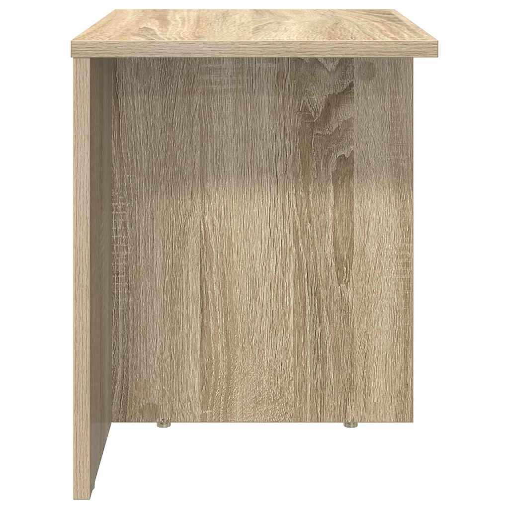 Bijzettafel 2 pcs Sonoma Eiken 37 x 32 x 40 cm Bewerkt hout is nu te koop bij PeponiXL, paradijselijk wonen!