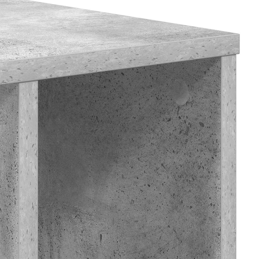 Bijzettafel Beton Grijs 37 x 32 x 40 cm Bewerkt hout is nu te koop bij PeponiXL, paradijselijk wonen!