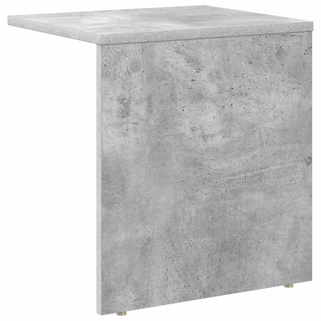 Bijzettafel Beton Grijs 37 x 32 x 40 cm Bewerkt hout is nu te koop bij PeponiXL, paradijselijk wonen!